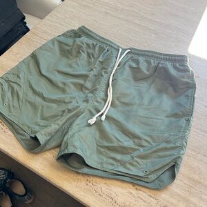 Elwood Men's Athletic Shorts in Green M Drawstring